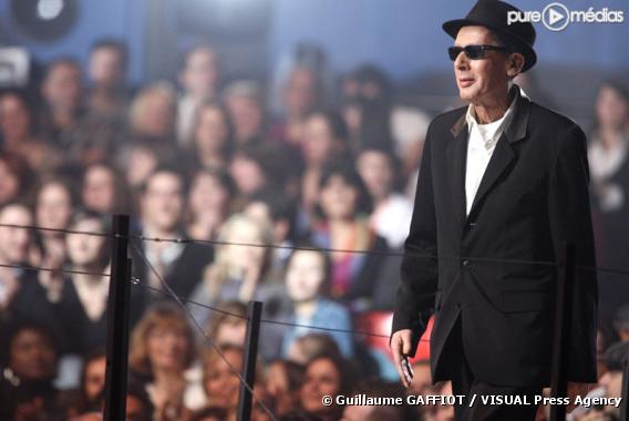 Alain Bashung, le 28 février 2009, lors des "Victoires de la Musique"