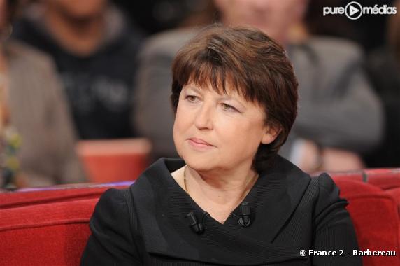Martine Aubry invitée de Michel Drucker sur France 2