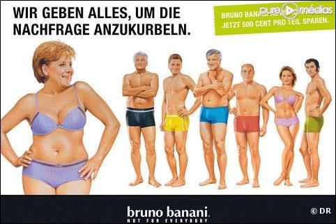 Angela Merkel détournée dans une pub en Allemagne