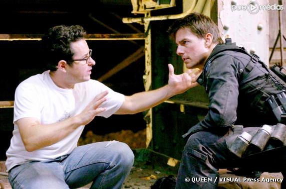 J.J. Abrams et Tom Cruise sur le tournage de "Mission : Impossible III"
