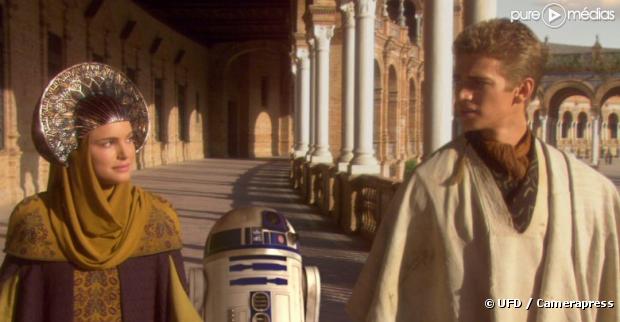 Natalie Portman et Hayden Christensen dans "Star Wars épisode 2 : l'attaque des clones"