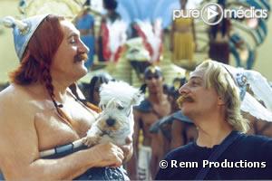Gérard Depardieu et Christian Clavier dans "Astérix et Obélix : mission Cléopâtre".