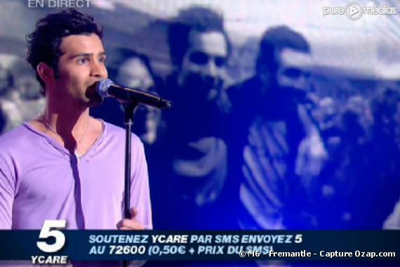 Ycare, candidat à Nouvelle Star 2008, sur le prime du 7 mai 2008. 