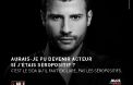 Hicham Nazzal dans une campagne de lutte contre le sida, au Maroc