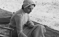 Elizabeth Taylor sur le tournage du film 