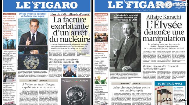 Le Figaro, éditions du 22 et 23 septembre.