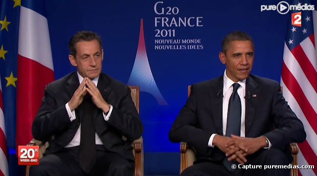 Nicolas Sarkozy et Barack Obama