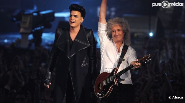 Adam Lambert et Brian May aux MTV Europe Music Awards 2011