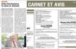 La Voix du Nord : Un homme centenaire "fringant" page 24... et décédé page 28