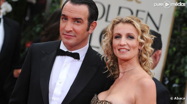 Jean Dujardin et Alexandra Lamy aux Golden Globes 2012