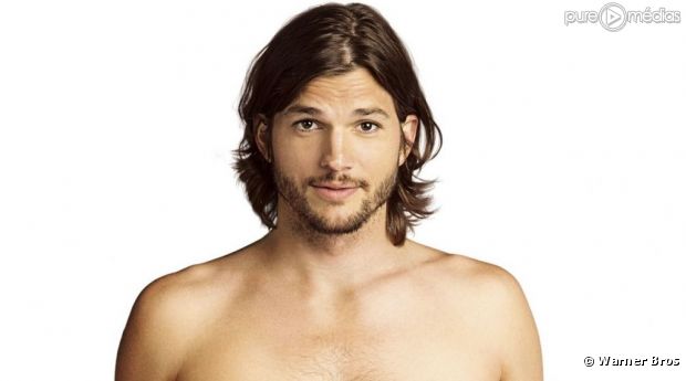 Ashton Kutcher sur une affiche promotionnelle pour la saison 9 de "Mon Oncle Charlie".