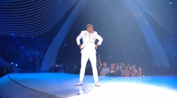 Chris Brown lors des MTV Video Music Awards 2011