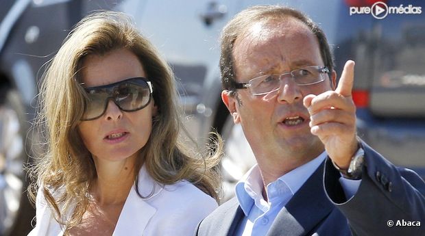 Valérie Trierweiler et François Hollande, en août 2010<br />