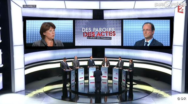 François Hollande et Martine Aubry, grands vainqueurs du débat PS selon la presse.