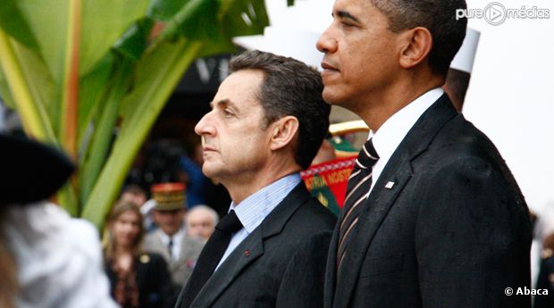 Nicolas Sarkozy et Barack Obama au G20 à Cannes.