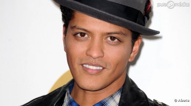 Bruno Mars lors de l'annonce des nominations aux Grammy Awards 2012