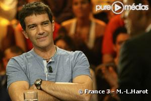 Antonio Banderas sur le plateau d'On ne peut pas plaire à tout le monde