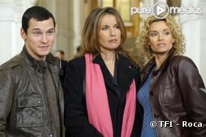 Nicolas Giraud, Natacha Amal et Ingrid Chauvin dans "Femmes de loi" sur TF1