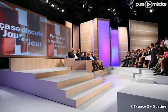 Le plateau de "Ca se discute jour après jour"