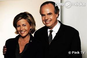 Claire Chazal et Frédéric Mitterrand, animateurs sur Pink TV