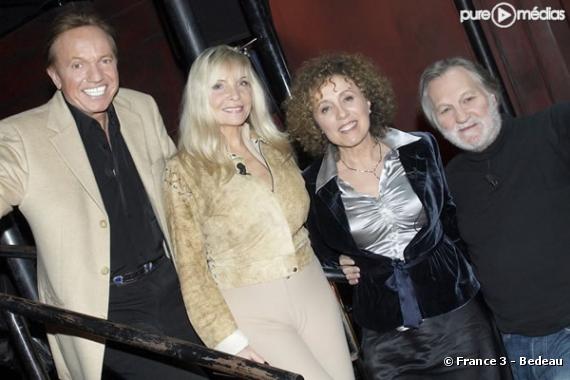 Franck Alamo, Annie Philippe, Mireille Dumas et Jean-Jacques Debout dans "Vie privée, vie publique" (13 décembre 2006)