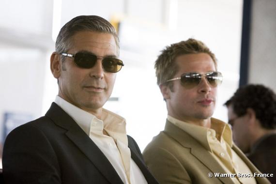 George Clooney et Brad Pitt dans "Ocean's thirteen"