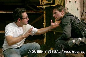 J.J. Abrams et Tom Cruise sur le tournage de "Mission : Impossible III"
