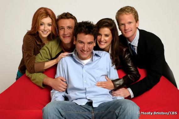 Alyson Hannigan, Jason Segel, Josh Radnor, Cobie Smulders, Neil Patrick Harris dans "How I met your mother"