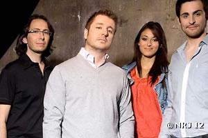 Bruno Guillon, Camille Combal, Florian Gazan et Rachel Legrain Trapani présentent "Faites entrer l'invité" sur NRJ 12