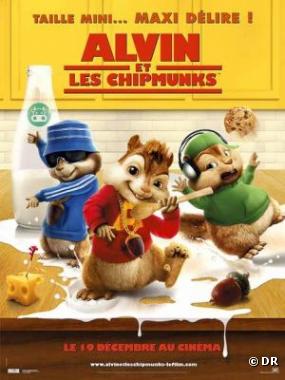 L'affiche du film "Alvin and the chipmunks".