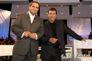 Laurent Bataille et Pascal Fontaine sur le plateau de "Y'a que la vérité qui compte" sur TF1
