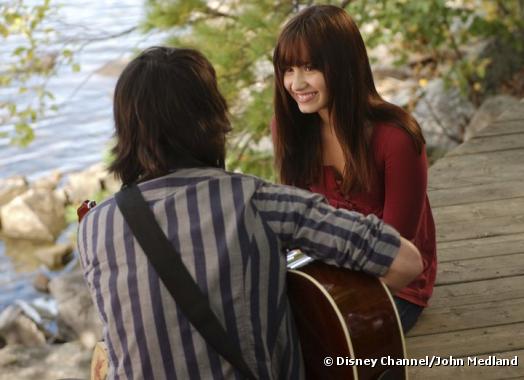 Joe Jonas et Demi Lovato dans "Camp Rock"