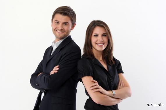 Christophe Beaugrand et Emilie Besse, aux commandes de "Matin info" sur i>TELE.