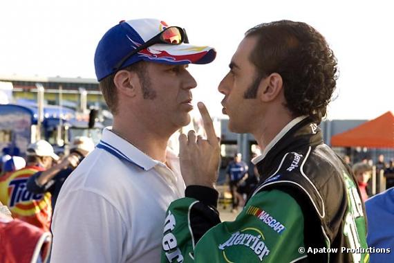 Will Ferrell et Sacha Baron Cohen dans "Ricky Bobby : roi du circuit".