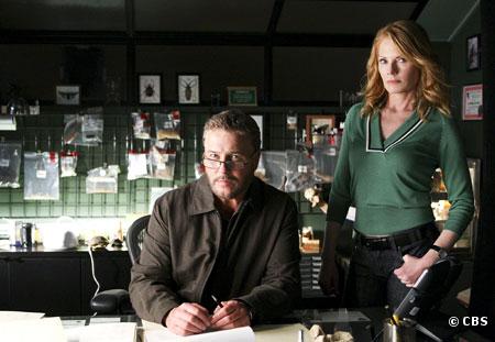 William Petersen et Marg Helgenberger dans "Les Experts"