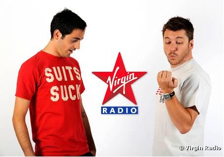 Camille Combal et Bruno Guillon sur Virgin Radio