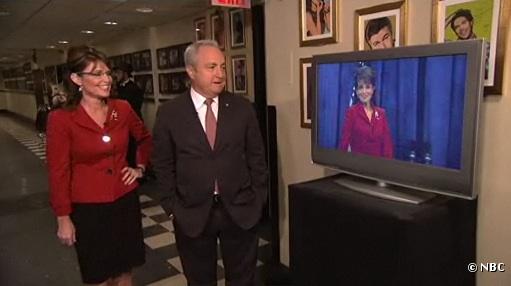 Sarah Palin et Lorne Michaels face à la parodie de Tina Fey