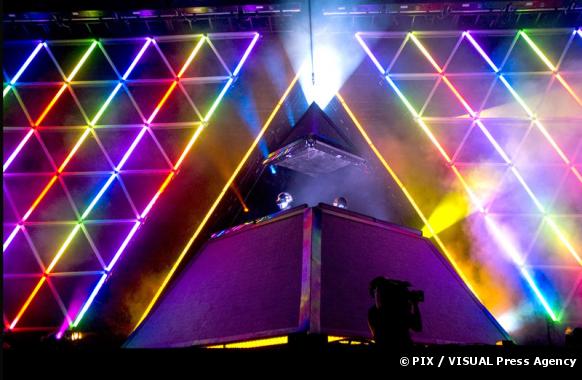 Un concert des Daft Punk à Chicago en 2007