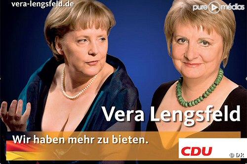 Affiche d une campagne électorale en Allemagne