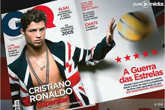 Le magazine GQ avec en Une Cristiano Ronaldo