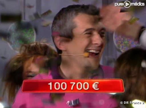Pascal a gagné 100.000 euros sur France 2 le 19 mars 2010