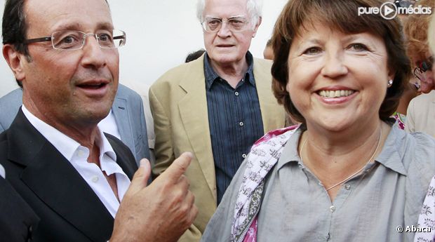 François Hollande et Martine Aubry.