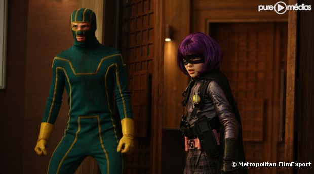 Aaron Johnson et Chloe Moretz dans "Kick-Ass"