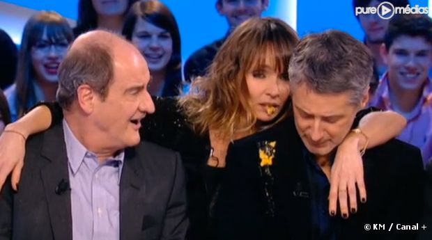 Pierre Lescure, Antoine de Caunes et Axelle Laffont.