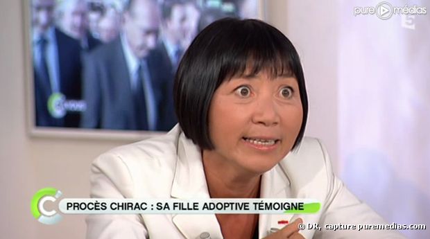Anh Dao Traxel, fille adoptive de Jacques Chirac, dans "C a vous" le 7 septembre 2011.<br />