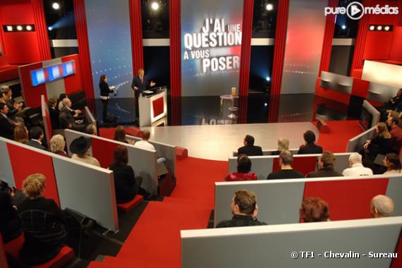 Le plateau de "J'ai une question à vous poser" sur TF1.