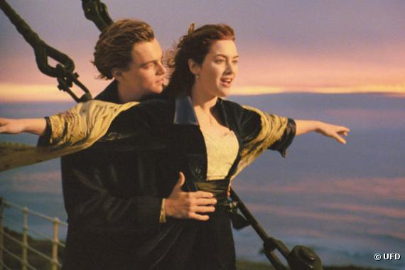 Leonardo DiCaprio et Kate Winslet dans "Titanic".