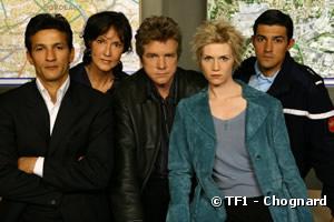 Kamel Belghazi, Chrystelle Labaude, Xavier Deluc, Virginie Caliari, Jean-Pascal Lacoste dans "Section de recherches"