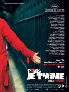 Affiche de "Paris je t'aime".