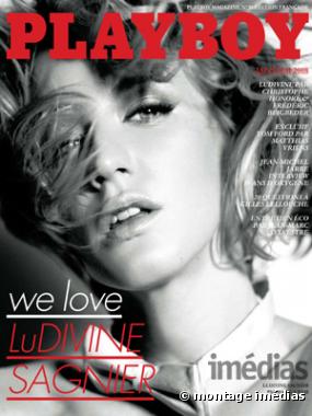 Ludivie Sagnier, en cover du dernier Playboy.